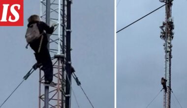 Nuori kiipesi mastoon Helsingissä - Ilta-Sanomat