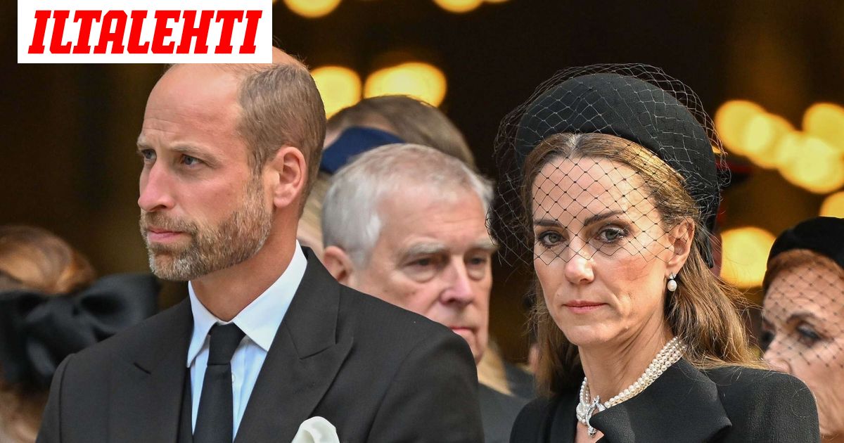 Herttuatar Katharine siunattiin haudan lepoon – Leski surun murtamana