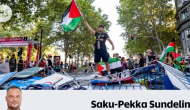 Kommentti: Palestiina-mielenosoitukset johtivat sekasortoon Espanjan pyöräilykisassa