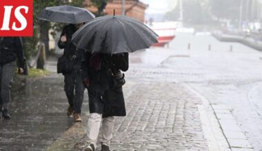 Viikonloppuna sataa, lauantaina tuulivaroitus voimassa