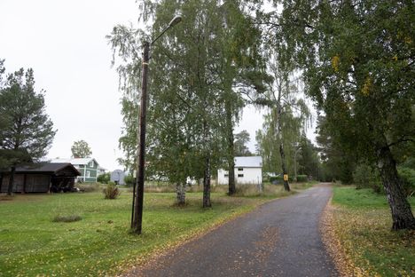 Sillanpään talo sijaitsee idyllisellä, rauhallisella alueella.