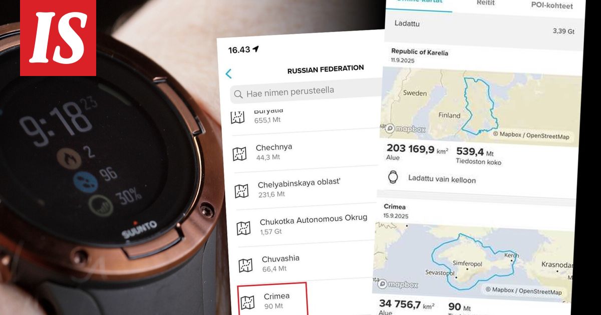Suunto esitti Krimin osana Venäjää, nyt yhtiö selittää