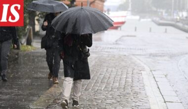 Viikonloppuna sateista ja lämmintä, sen jälkeen lämpötilat putoavat