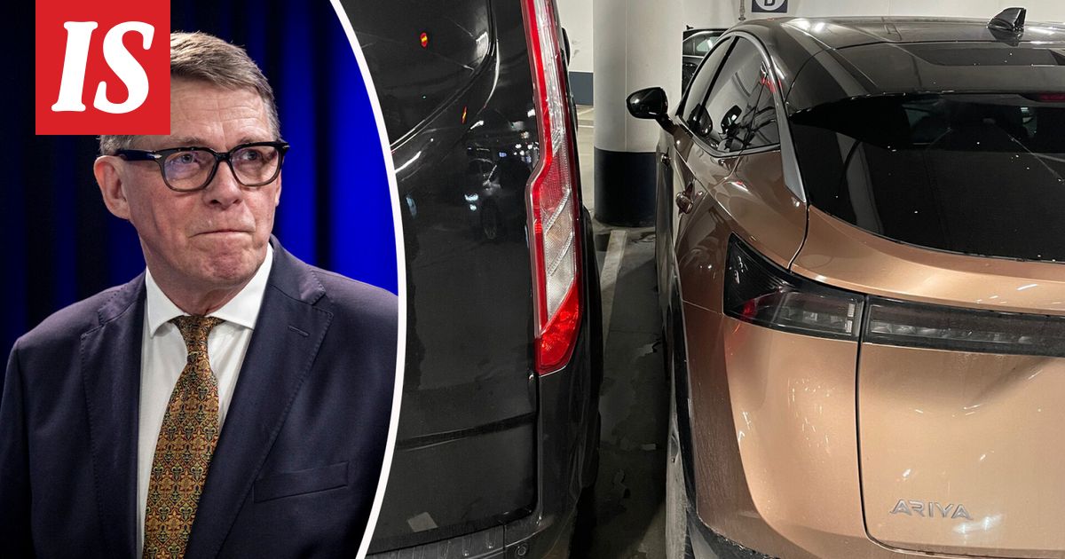 Pysäköinti: Musta paku esti Matti Vanhasen pääsyn autoonsa