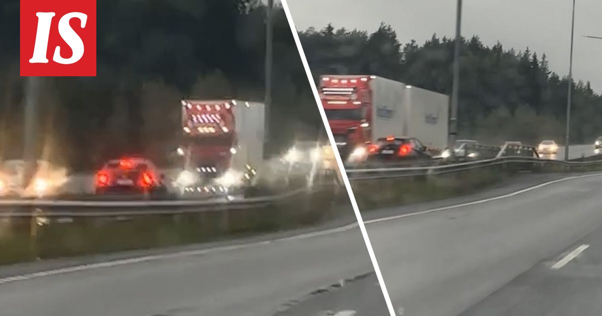 Auto ajoi vastaantulijoiden kaistalla Raisiossa