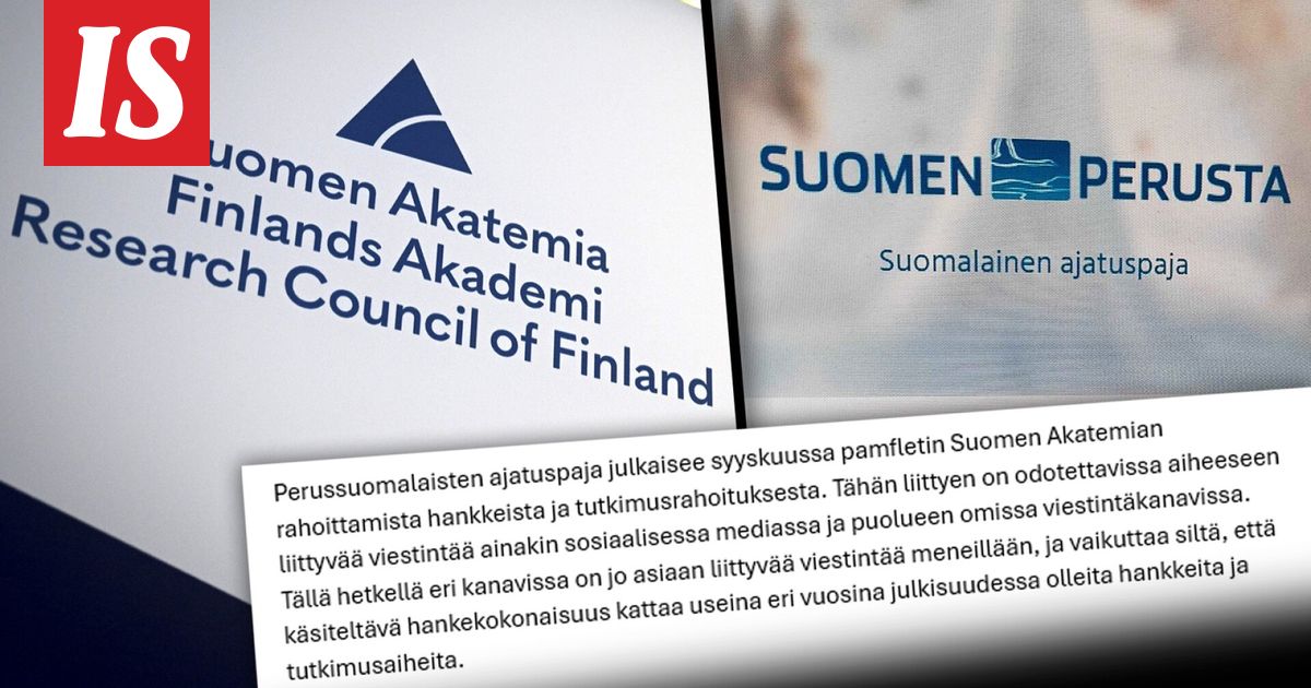 Suomen Akatemia varoittaa yliopistoja perussuomalaisista