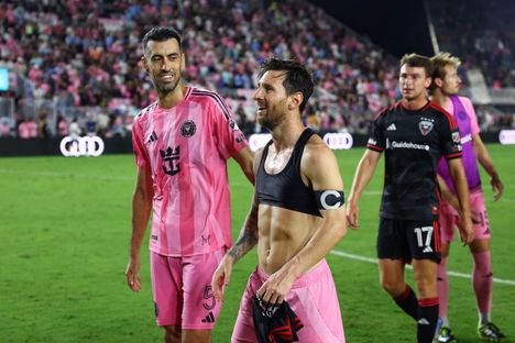 Sergio Busquets ja Lionel Messi ovat pelanneet useita vuosia yhdessä.