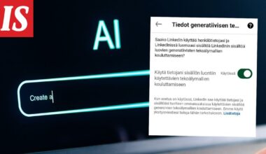 LinkedIn kouluttaa tekoälyään käyttäjiensä tiedoilla