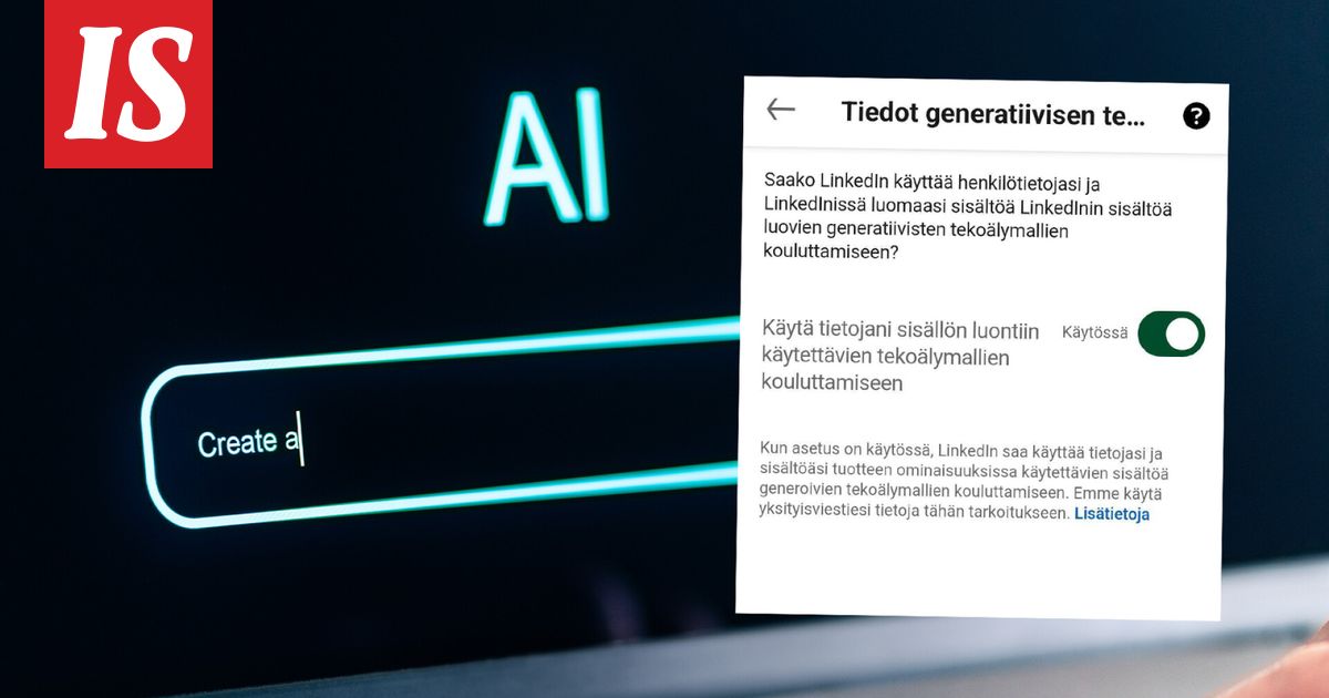 LinkedIn kouluttaa tekoälyään käyttäjiensä tiedoilla