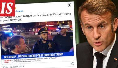 Trumpin autosaattue esti Macronin matkan: ”Kaikki on suljettu sinun takiasi”