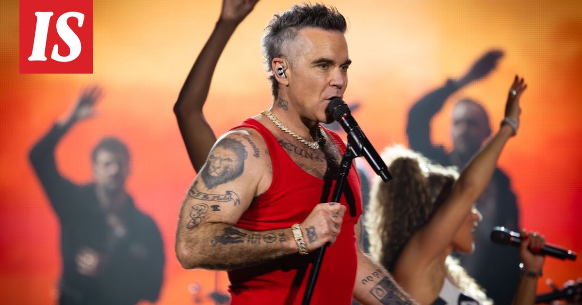 Robbie Williams julkaisi synttärivideon Helsingin-keikalta