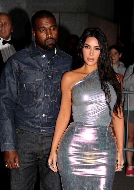 Kardashian ja West olivat naimisissa kahdeksan vuotta. Kuva vuodelta 2019.