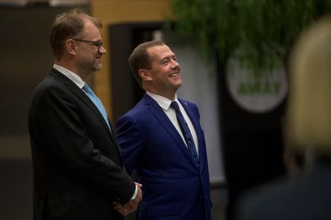 Juha Sipilä kertoo lounaastaan Venäjän pääministerin Dmitri Medvedevin kanssa.