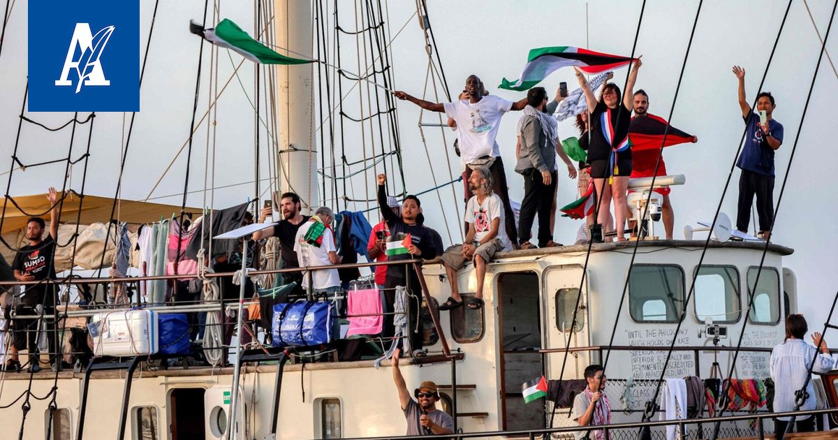 Gaza-avustuslaivueen ympärillä räjähdyksiä ja lennokkeja – kommunikaatiota häirittiin Abban musiikilla