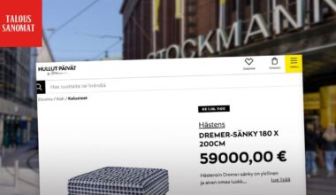 Hulluilla päivillä myydään sänkyä, joka maksaa yli keskivertosuomalaisen vuoden palkan verran