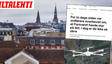 Droonit aiheuttavat kaaosta Pohjolassa – Tanskan pääministeriltä vakava varoitus, tämä havainnoista tiedetään