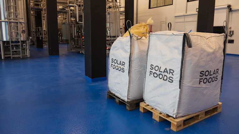 Solar Foodsin solein jauhesäkkejä.
