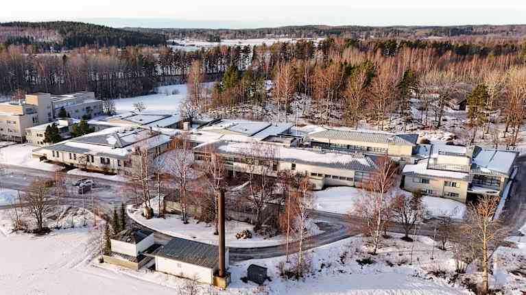 Ilmakuva Kyyhkylän kuntoutuskeskuksesta tammikuussa 2025.