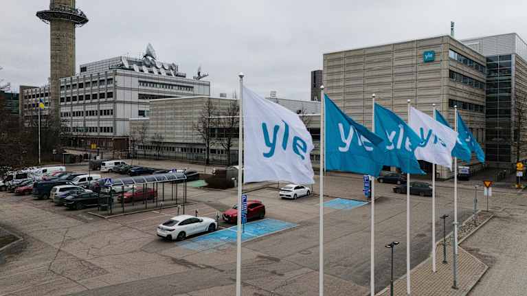 Yleisradion kampus Helsingin Pasilassa 11. maaliskuuta 2025.