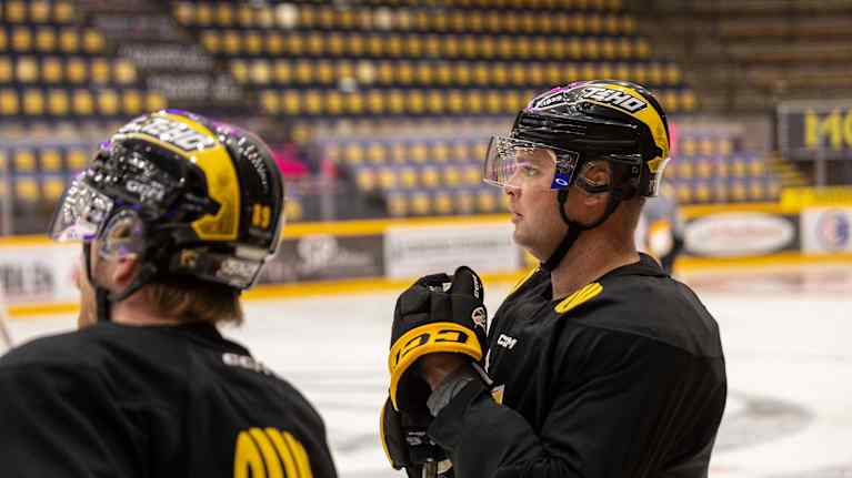 Teemu Hartikainen KalPan harjoituksissa.