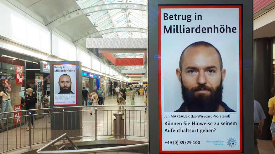 Jan Marsalekin etsintäkuulutus Hampurissa.