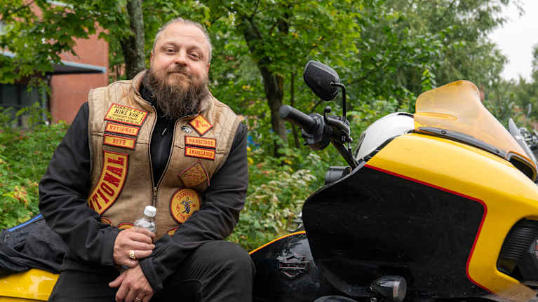 Antti Kainulainen, varapresidentti, Bandidos MC, Pohjois-Skandinavia.