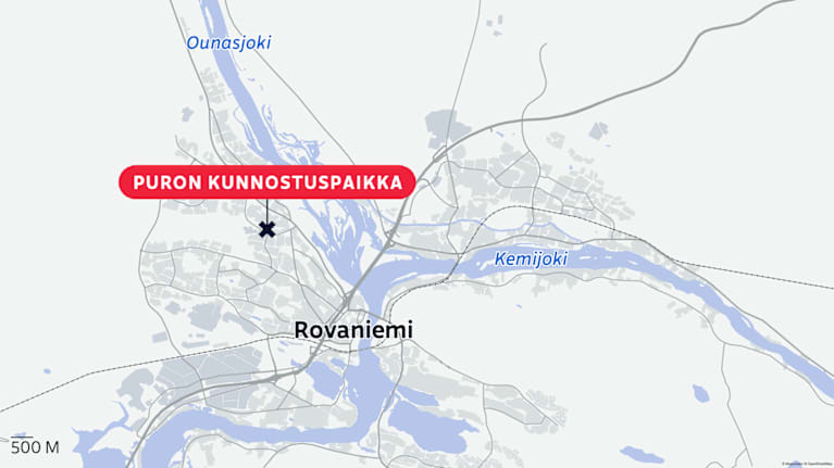 Tammukkajoen kunnostuspaikka  Rovaniemellä.