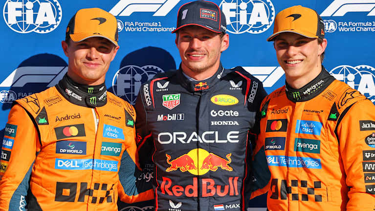 Max Verstappen ajoi paalulle ennen McLarenin kaksikkoa Italiassa 6.9.2025.