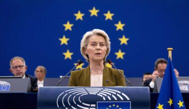 EU-pomo haluaa itärajalle droonimuurin ja Euroopan maanteille pikkuautoja – tässä puheen tärkeät kohdat | Ulkomaat