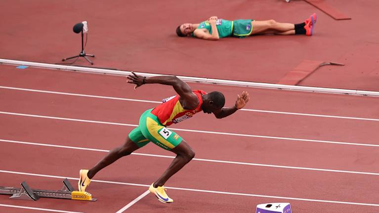 Neljännesmaileri Kirani James.
