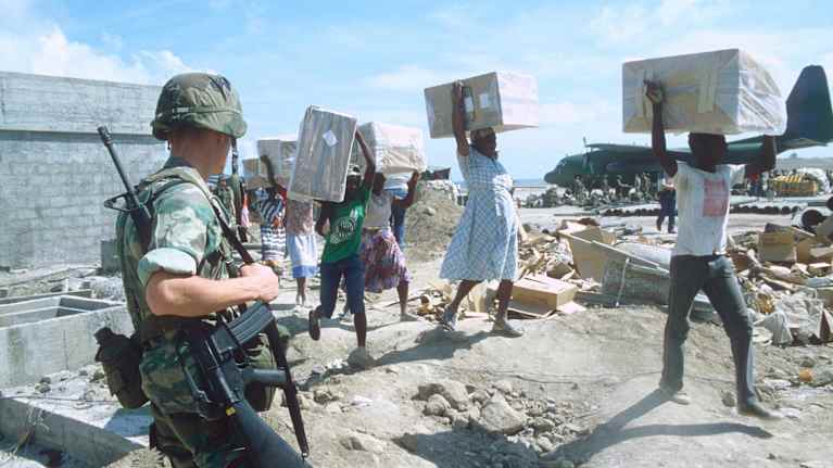 Grenadan sota vuonna 1983.