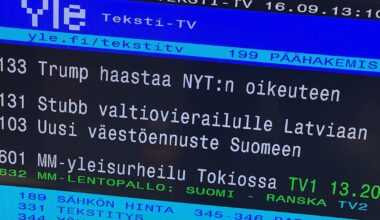 Ylen teksti-tv:ssä häiriö | Uutisia lyhyesti