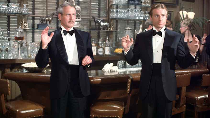 Paul Newman ja Robert Redford elokuvassa Puhallus.