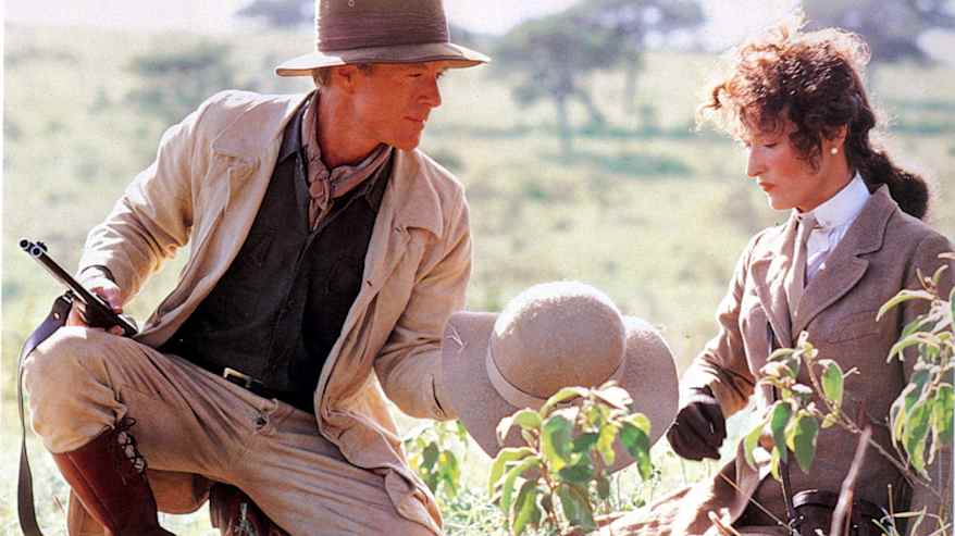 Robert Redford ja Meryl Streep elokuvassa Minun Afrikkani.