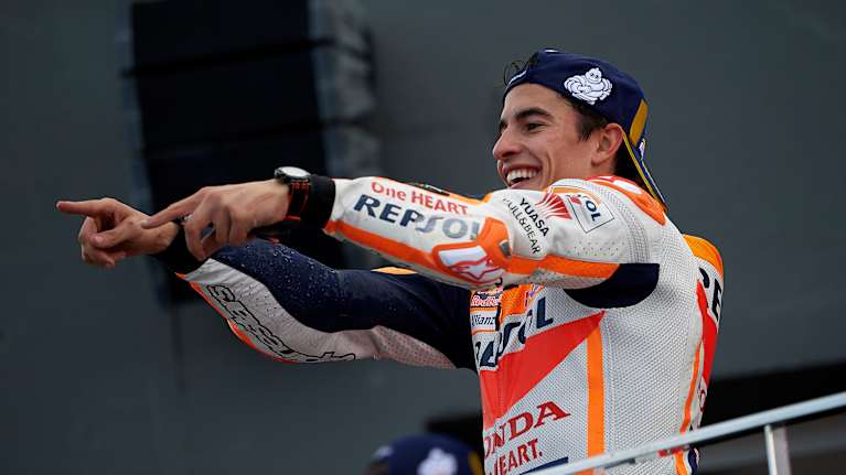 Marc Marquez on dominoiva kuljettaja.