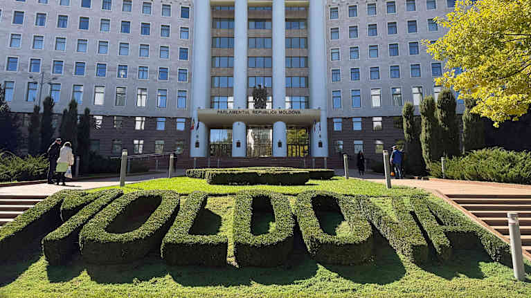 Moldovan parlamenttitalo.