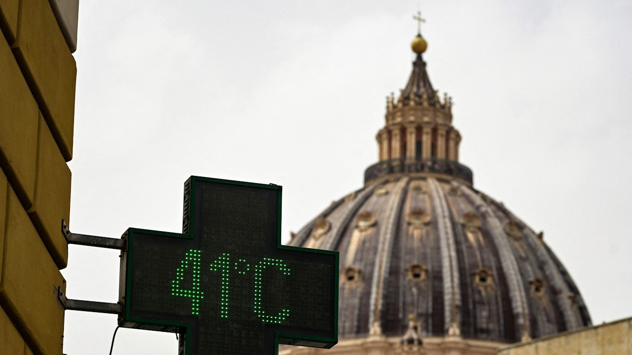 Maailman nopeimmin lämpiävänä maanosana Euroopan haasteena on myös kiihtyvään ilmastonmuutokseen sopeutuminen. Kuva Italian Roomasta.