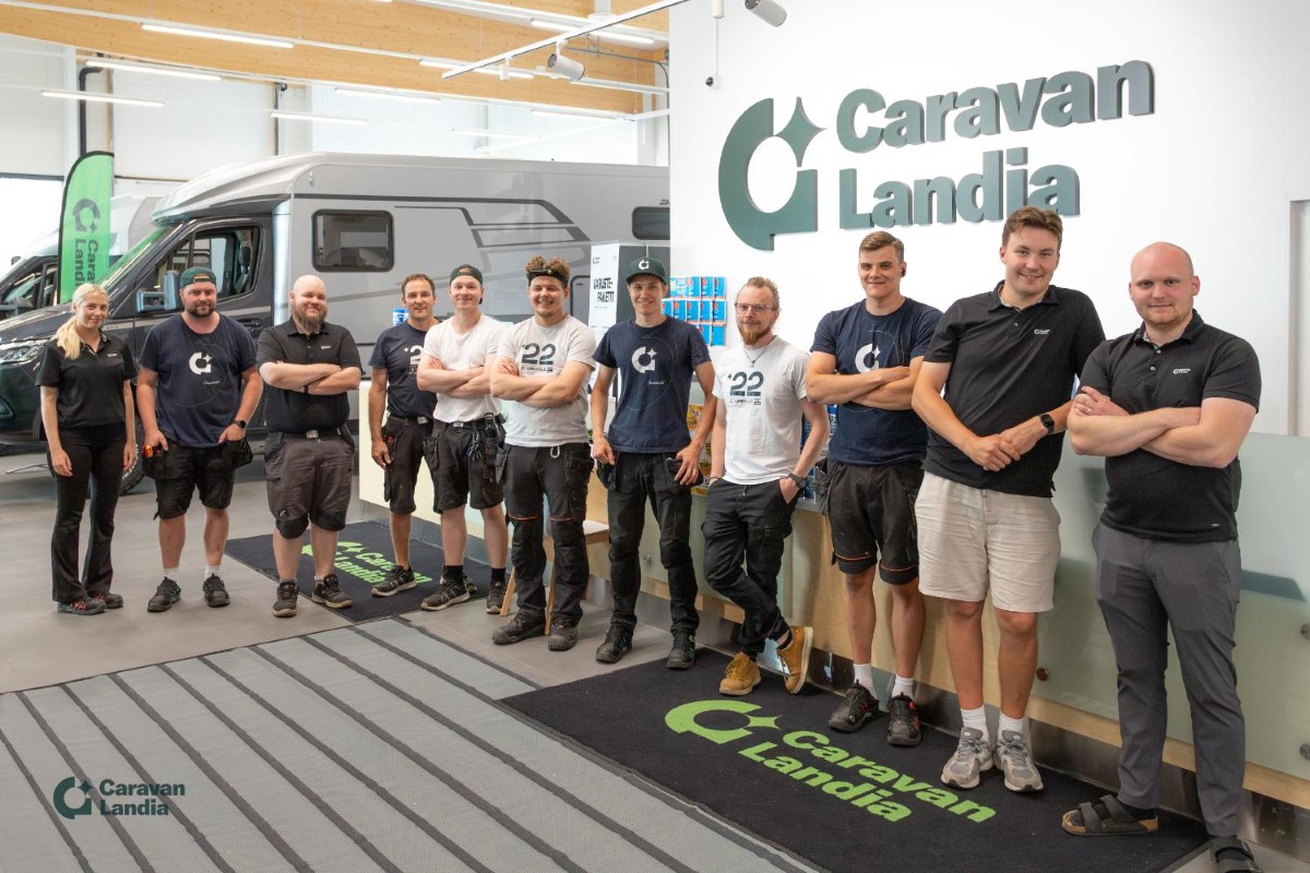 Caravanlandia nousi Euroopan parhaiden työpaikkojen joukkoon