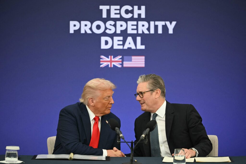 Trump ja Starmer allekirjoittivat sopimuksen teknologia-alan yhteistyöstä