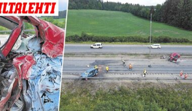 77-vuotias nainen ajoi väärällä puolella tietä – Sitten rysähti