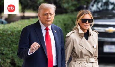 Trumpit valtiovierailulla Britanniassa