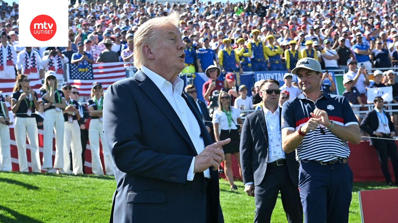 Donald Trump kommentoi Ryder Cupiin saapumista