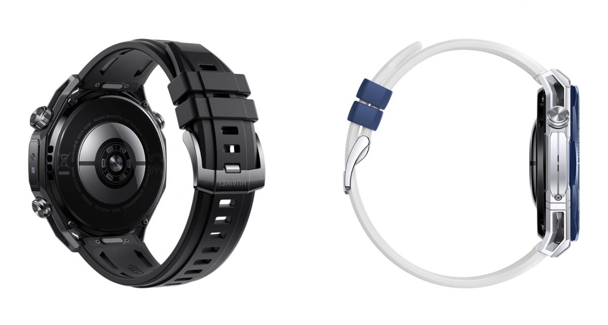 Huawei Watch Ultimate 2 takaa ja sivulta.