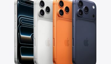 iPhone 17 Pro eri väreissä.