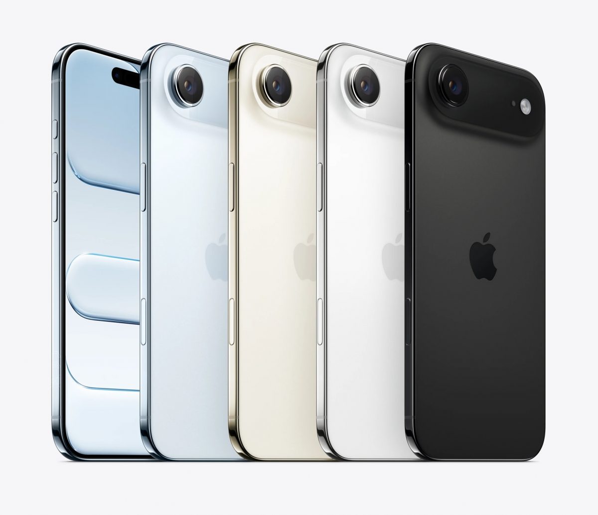 iPhone Air eri väreissä.