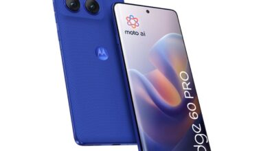 Motorola Edge 60 Pro, Pantone Dazzling Blue.