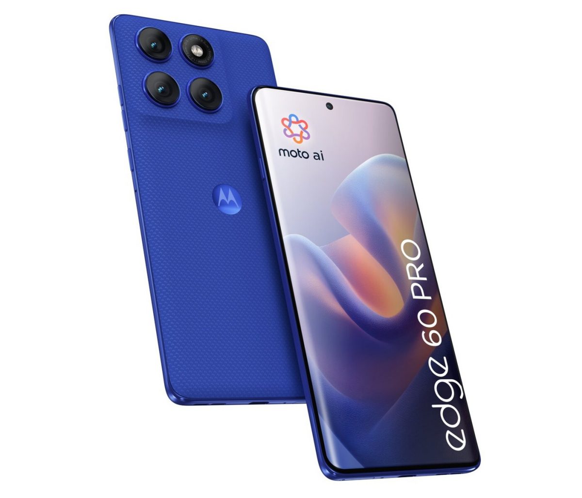 Motorola Edge 60 Pro, Pantone Dazzling Blue.