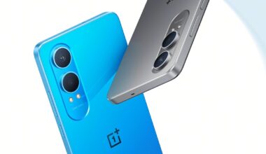 Kuvassa OnePlus Nord CE4 Lite 5G, joka lukeutui jälleen elokuussa myydyimpien puhelinten joukkoon.