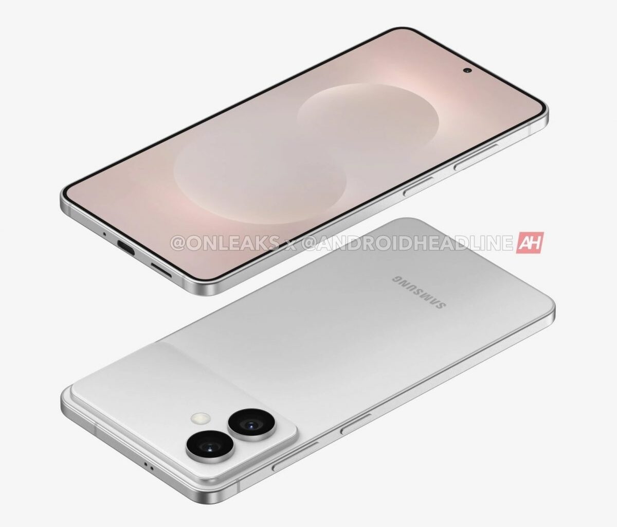 Samsung Galaxy S26 Edgen mallinnos. Kuva: OnLeaks / Android Headlines.
