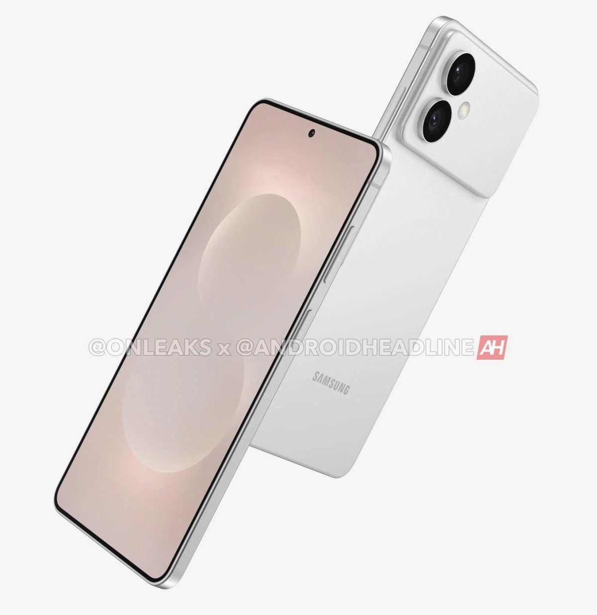 Samsung Galaxy S26 Edgestä on ehditty jo nähdä mallinnoskuvia. Kuva: OnLeaks / Android Headlines.